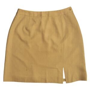 NWT Jones New York 100% Pure Wool Lined Honey Mini Skirt Women's 12